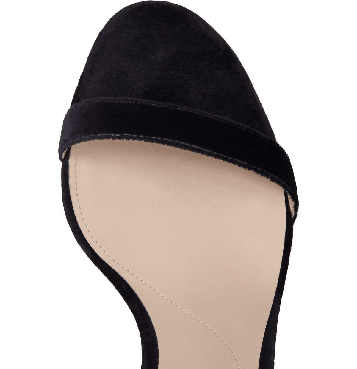 Black Velvet Bow Sandals